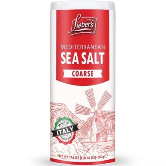 Lieber\'s Mediterranean Coarse Sea Salt 17.6oz