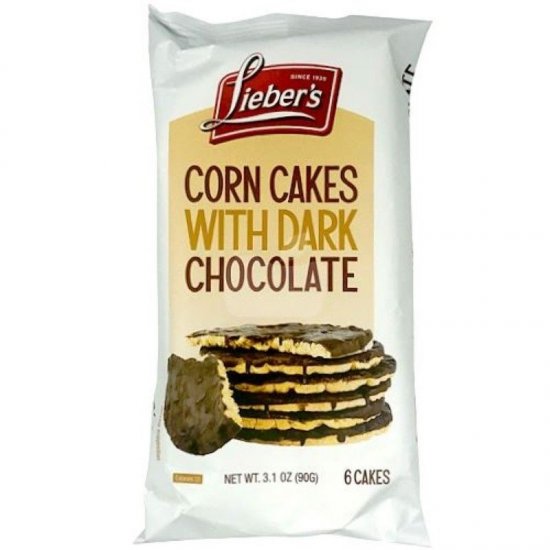 Lieber\'s Corn Cakes With Dark Chocolate 3.1oz