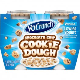 YoCrunch Yogurt Chocolate Chip Cookie Dough 4Pk 4oz