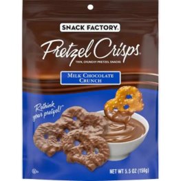 Snack Factory Milk Chocolate Pretzel Crisps 5.5oz