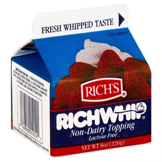 Rich\'s Non-Dairy Topping 8oz