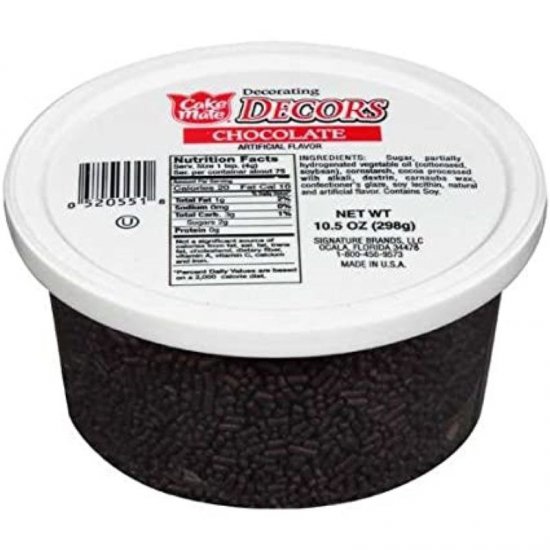 Cake Mate Chocolate Sprinkles 10.5oz