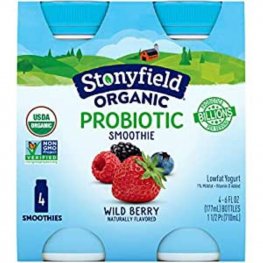 Stonyfield Organic Berry Smoothie 4Pk