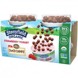 Stonyfield Strawberry with Choco Chimps 4Pk