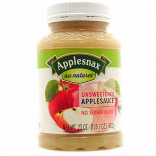 Applesnax Unsweetened Applesauce 23oz