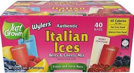 Lieber's Wyler's Italian Ices Berry Flavors 40pk