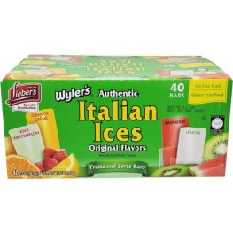 Lieber's Wyler's Italian Ices Original Flavors 40pk
