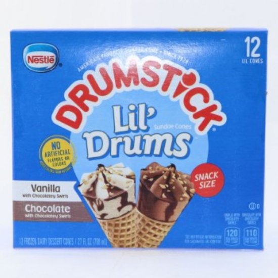 Nestle Drumstick Lil\' Drums Vanilla Chocolate 12Pk