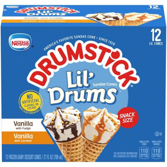 Nestle Lil\' Drums Fudge and Cream 12pk