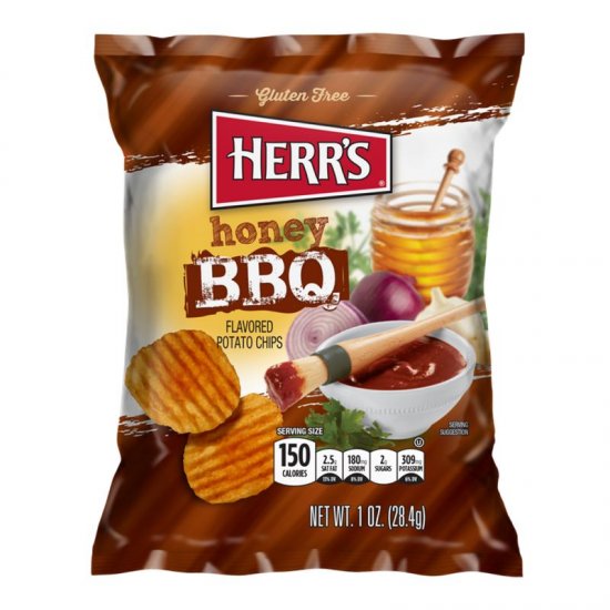 Herr\'s Honey BBQ Potato Chips 1oz