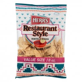Herr's Restaurant Style Tortilla Chips 18oz