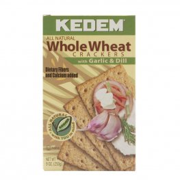 Kedem Whole Wheat Garlic & Dill Crackers 9oz