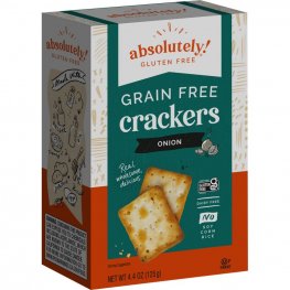 Absolutely Grain Free Crackers Onion 4.4oz