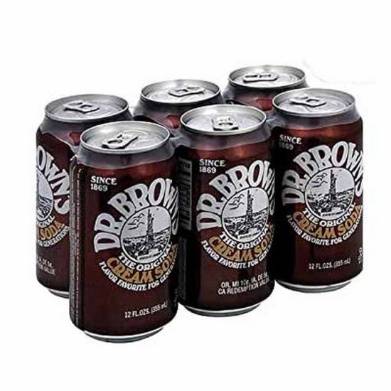 Dr. Brown\'s Cream Soda Can 6pk