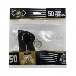 Dining Collection Clear Soup Spoons 50Pk