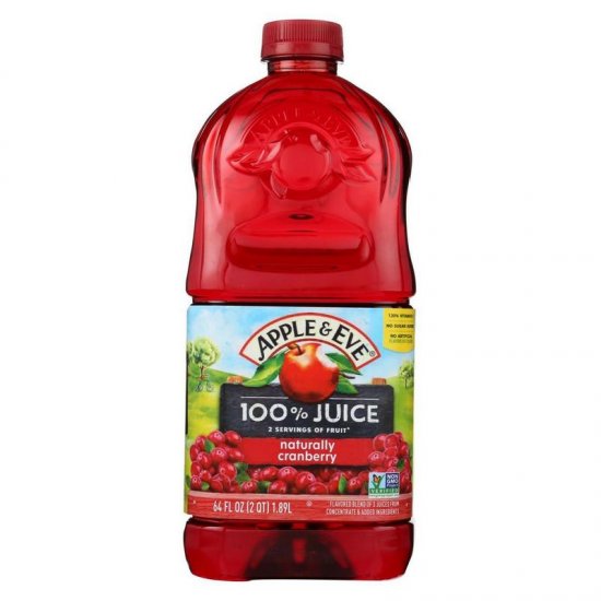 Apple & Eve 100% Juice Naturally Cranberry 64 fl oz