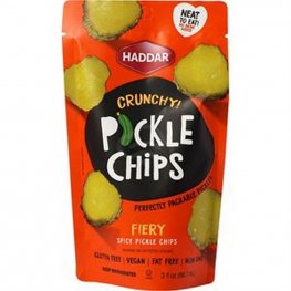 Haddar Pickle Chips Fiery Spicy 3oz