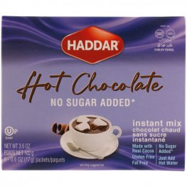 Haddar Hot Chocolate Mix No Sugar Added 3.6oz