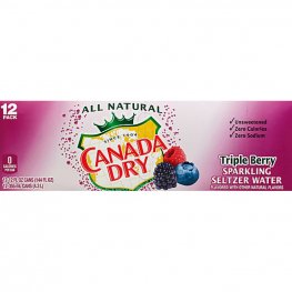 Canada Dry Triple Berry Seltzer 12Pk