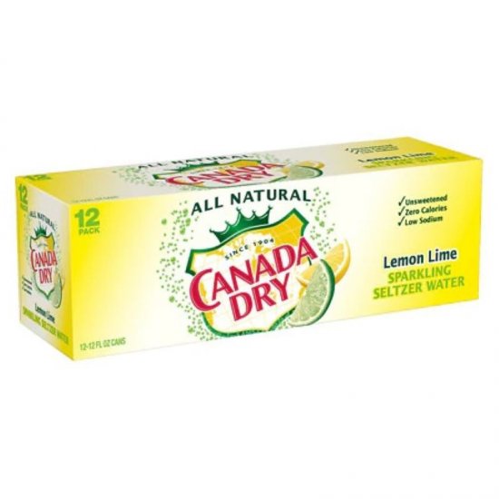 Canada Dry Lemon Lime Seltzer 12Pk