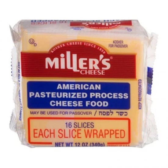 Miller\'s Yellow American Cheese 12oz