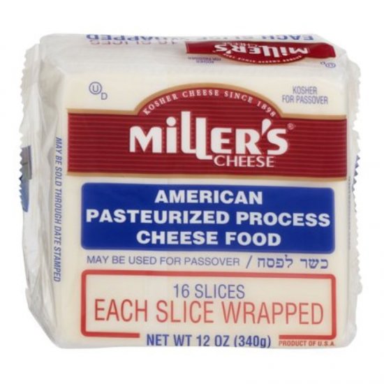 Miller\'s White American Cheese 12oz