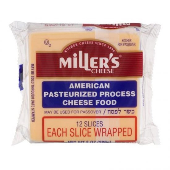 Miller\'s Yellow American Cheese 8oz