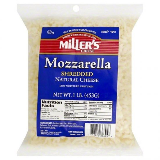 Miller\'s Shredded Mozzarella 16oz