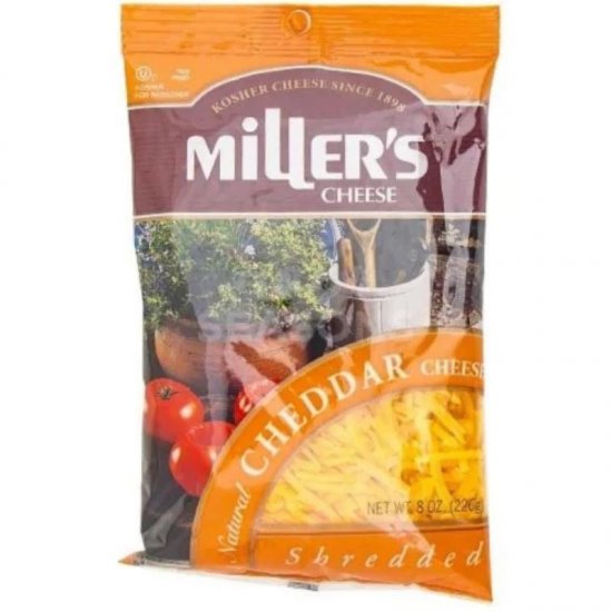 Miller\'s Shredded Cheddar Cheese 8oz