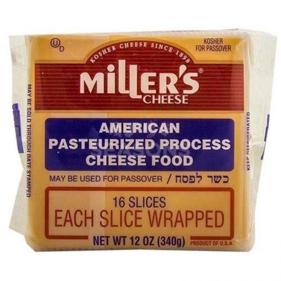 Miller\'s Reduced Fat Sliced American Cheese 12oz