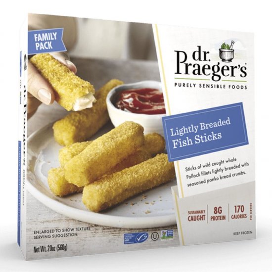 Dr. Praeger\'s Lightly Breaded Fish Sticks 20oz