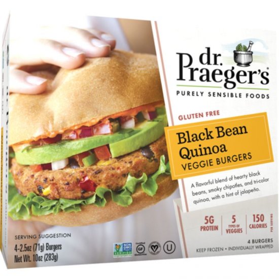 Dr. Praeger\'s Black Bean Quinoa Veggie Burger 10oz