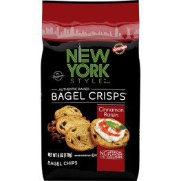 NY Style Bagel Crisps Cinnamon Raisin 6oz