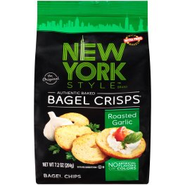 New York Style Bagel Crisps Roasted Garlic 7.2oz