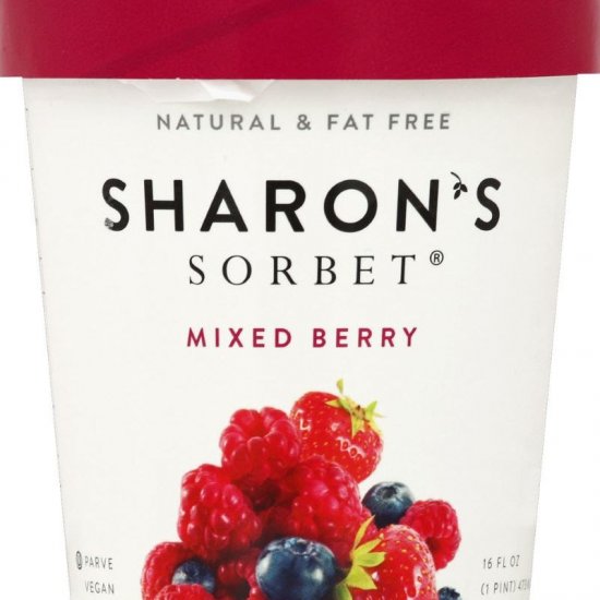 Sharon\'s Mixed Berry Sorbet 16oz