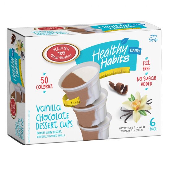 Klein\'s Healthy Habits No Sugar Added Vanilla Chocolate Cups 6Pk