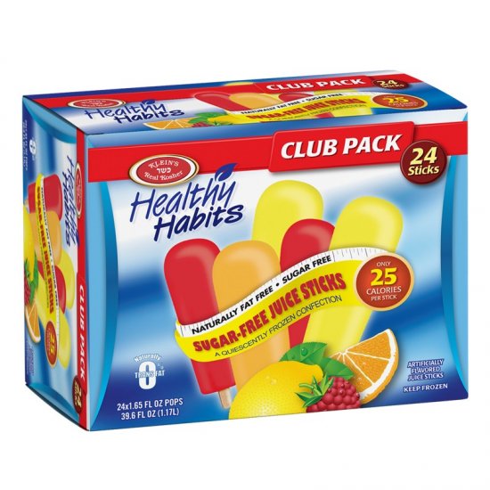 Klein\'s Healthy Habits Sugar-Free Juice Sticks 24pk