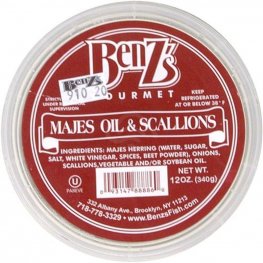 BenZ's Majes Oil & Scallions Herring 8oz