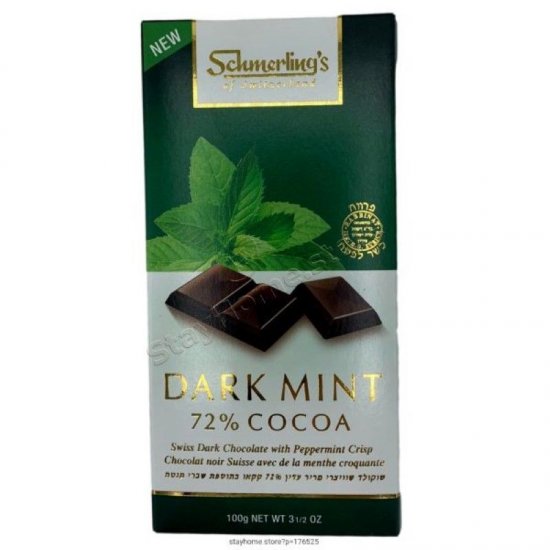 Schmerling\'s Dark Mint Chocolate Bar 3.5oz