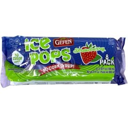 Gefen Ice Pops Strawberry 8pk