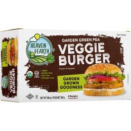 Heaven & Earth Green Pea Veggie Burger 4pk