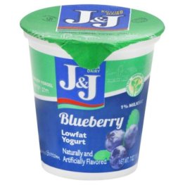 J&J Blueberry Lowfat Yogurt 7oz