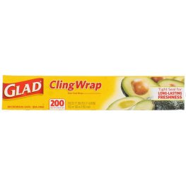 Glad Cling Wrap Plastic Wrap 200ft
