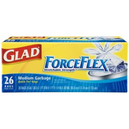 Glad ForceFlex Medium Trash Bags 26oz