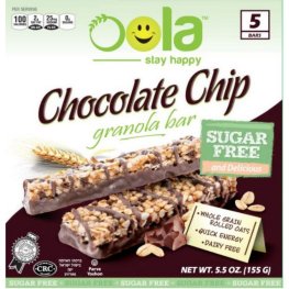 Oola Sugar Free Chocolate Chip Granola Bars 5.5oz