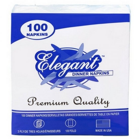 Elegant Dinner Napkins 100Pk