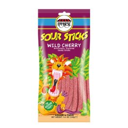 Paskesz Sour Sticks Wild Cherry 3.5oz