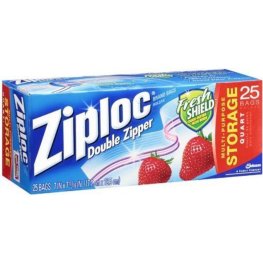 Ziploc 1 Quart Freezer Bags 25Pk