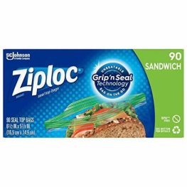 Ziploc Sandwich Bags 90Pk