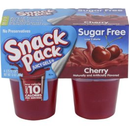 Hunt Snack Pack Cherry Jello 4Pk 3.25oz